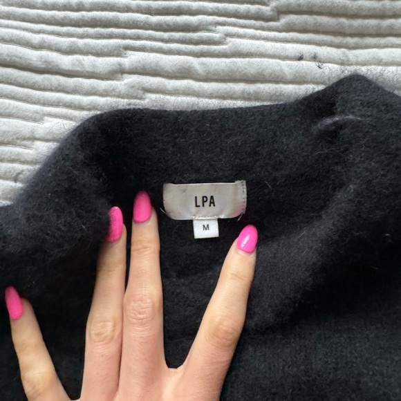 LPA Black Fuzzy Wool Sweater - Picture 5 of 6